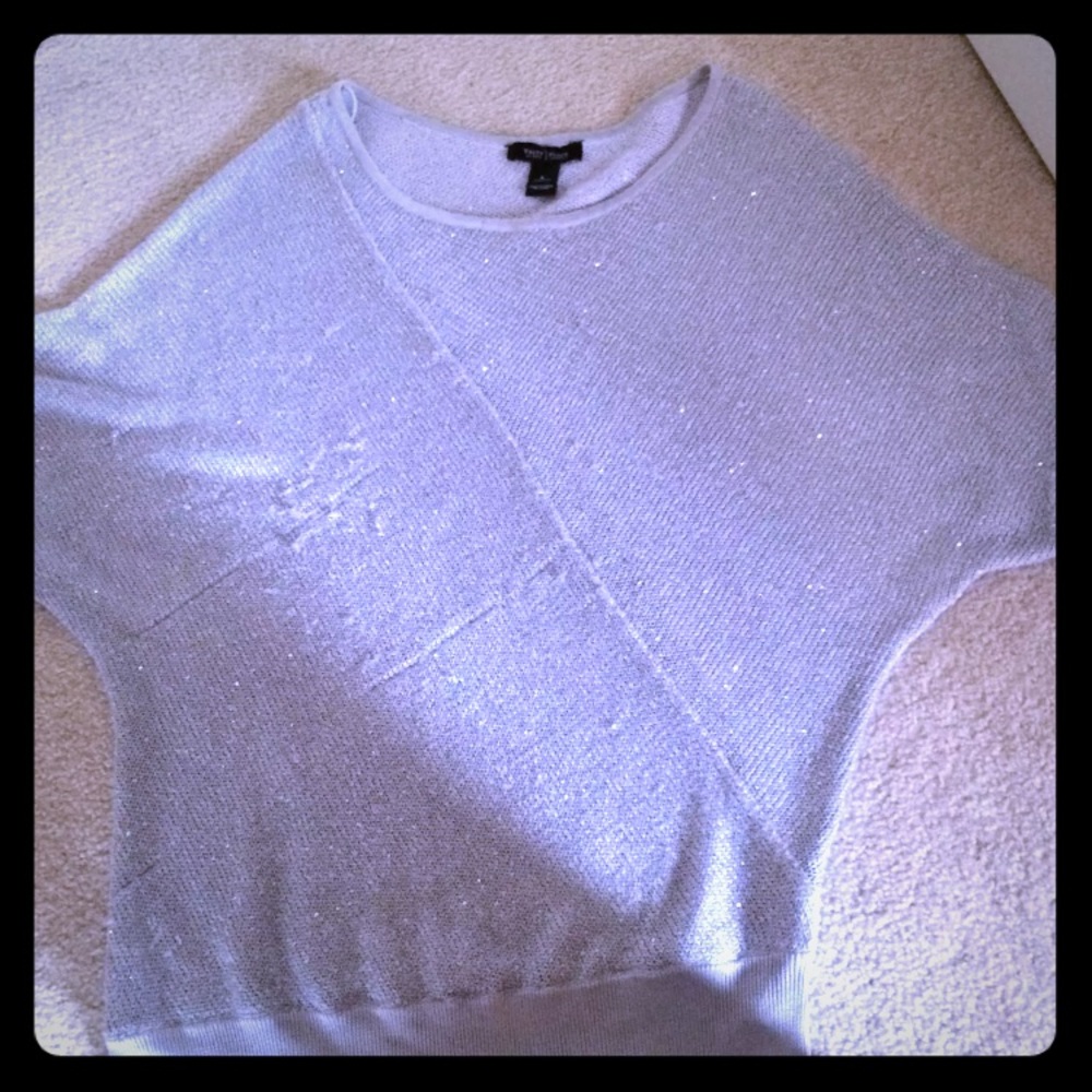 sparkly silver WHBM sweater-size L